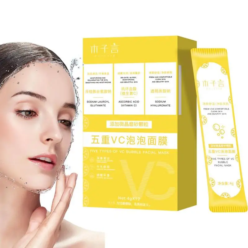 

Moisturizing Facial Sheet Bubble Cleansing Skincare Face Patch Brightening Deep Cleansing Facial Skincare Products For Women