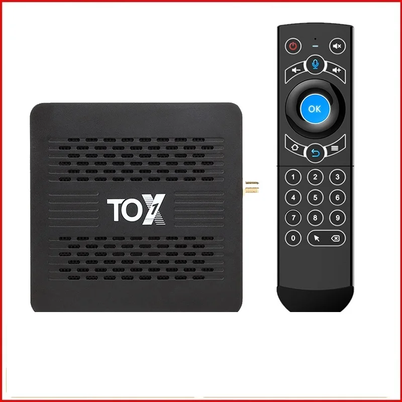 

TOX1 Android 9.0 Smart TV Box 4GB 32GB Amlogic S905X3 5G Dual Wifi 1000M Support BT 4.2 4K Media Player Dolby Atmos Audio TVBox
