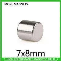 51020pcs 78mm neodymium magnet disc 7x8mm n35 ndfeb dia 7x8 strong small magnetic magnets for craft 7 mm x 8 mm