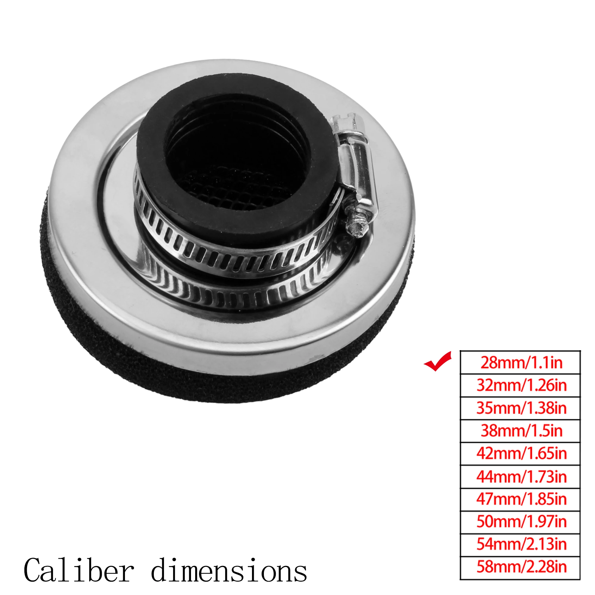 Очиститель воздушного фильтра мотоцикла, воздушный фильтр, 2-тактный двигатель, грязевой велосипед, скутер 28/32/35/38/42/45/50/54/58 мм, детали для мотоциклов