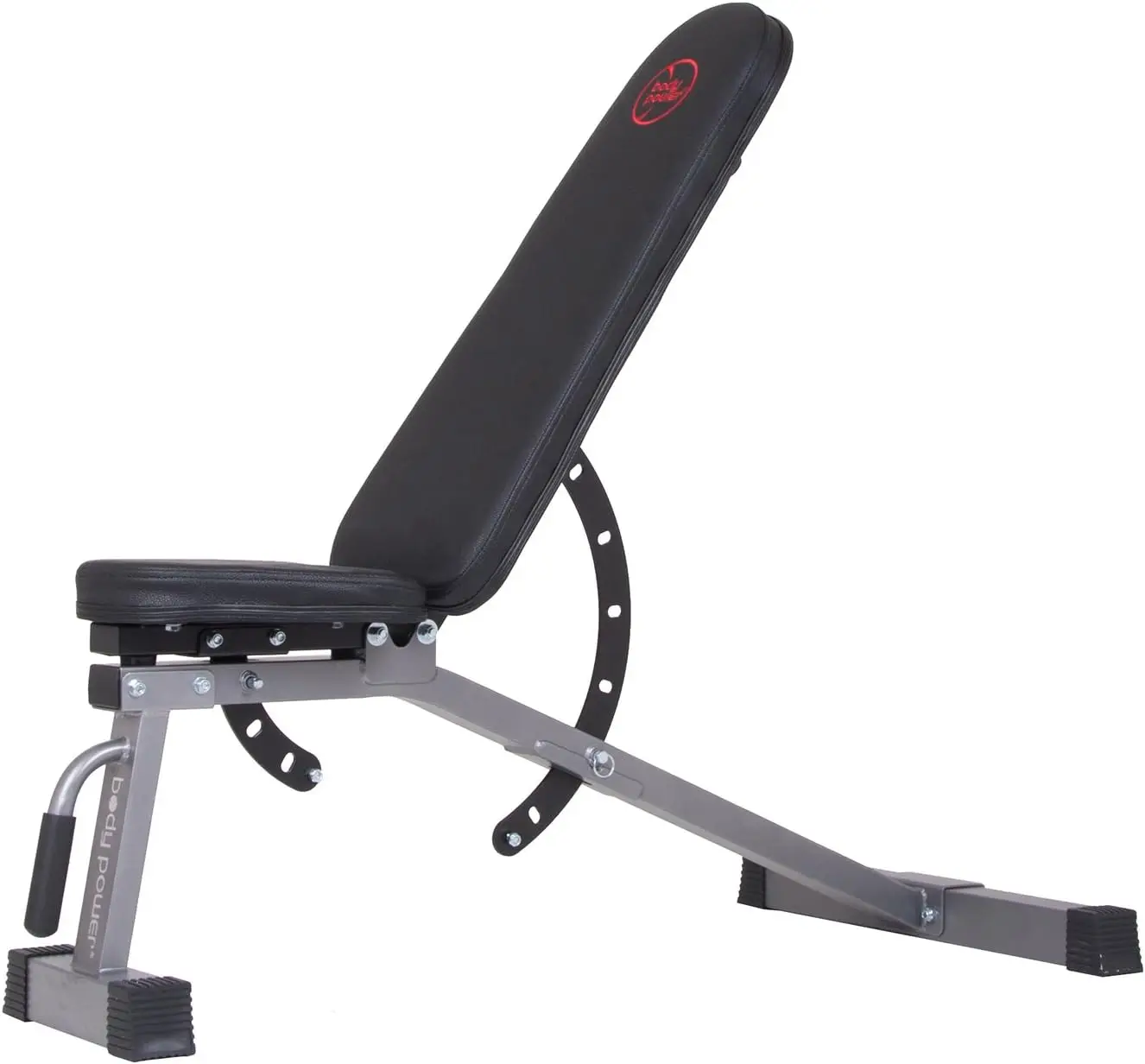 

Purpose Adjustable Fitness Weight Bench Flat Incline Decline FID with Adjustable Seat and Back Cushion/Built in Transport Wheels