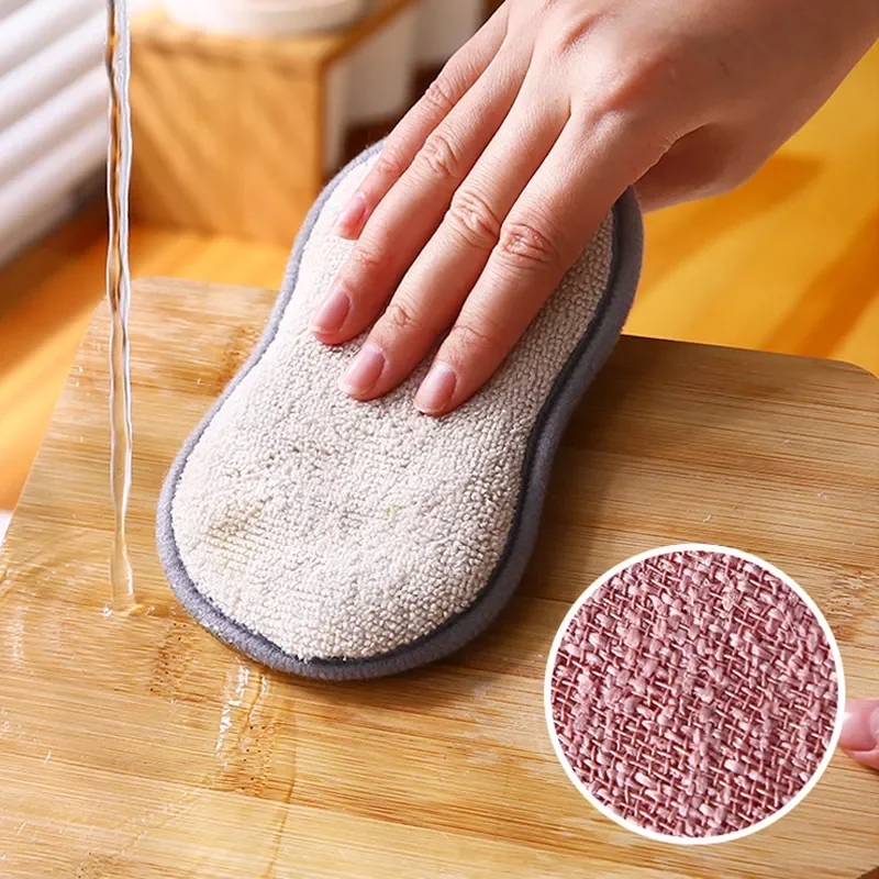 

6/3/1pcs Double Sided Kitchen Cleaning Sponge Kitchen Cleaning Sponge Scrubber Sponges for Dishwashing Bathroom Clean Accessorie