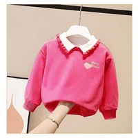girls long sleeve t shirt baby sweater childrens spring and autumn loose pullover top girls long sleeve bottoming shirt