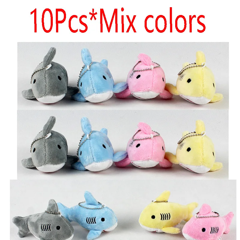 10 шт. оптовая продажа плюшевые игрушки-акулы для подарка детям