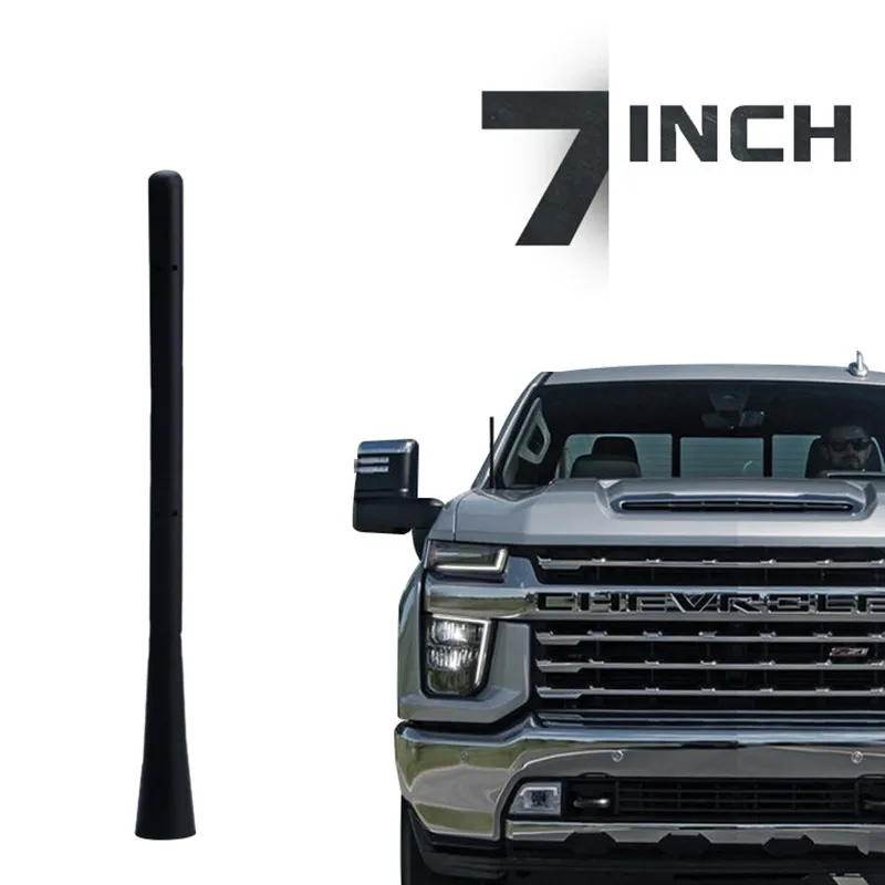 

Car 7 Inch Short Black Antenna Mast Radio AM/FM Signals Aerials Universal for Jeep Chevy Silverado GMC Sierra Exterior Parts