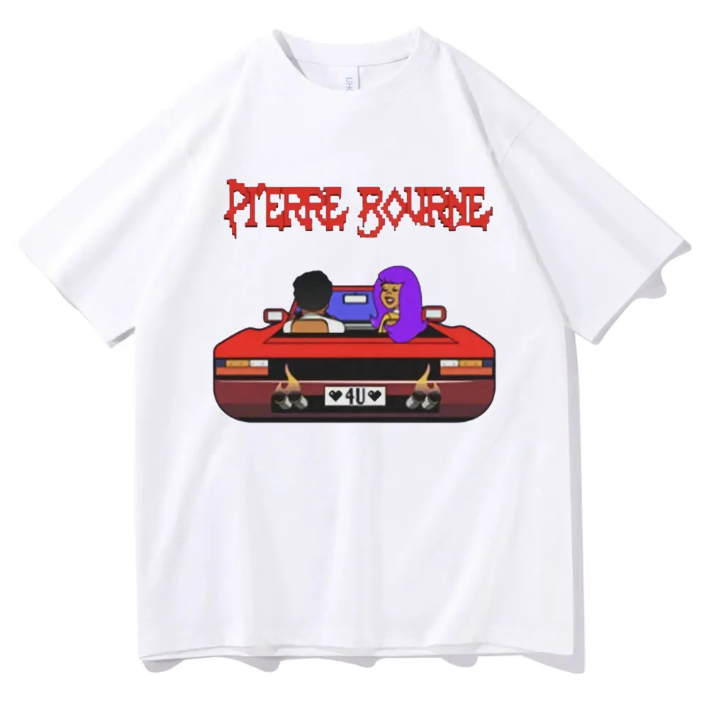 

Anime Cartoon Harajuku Playboi Carti T-shirt Pi'erre Bourne Tshirt Men's Cotton T Shirt Tops Men Women Hip Hop Fashion T-shirt