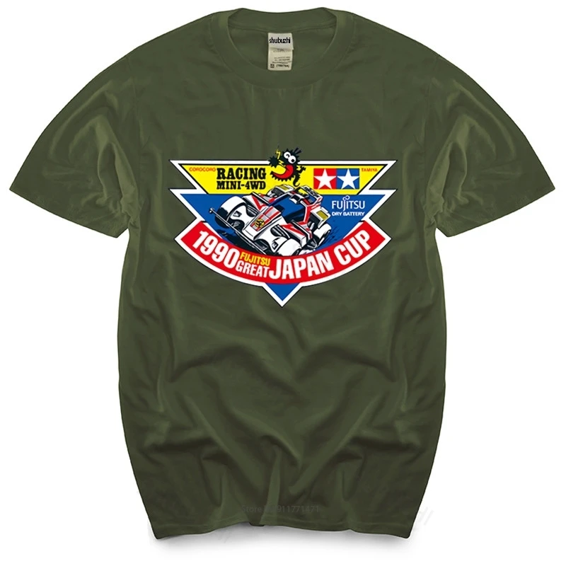 

Black men t shirt euro size Man crew neck t-shirt MINI 4WD T-shirt 1990 Japan Cup - vintage tamiya cotton tshirt