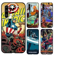 marvel spiderman phone cases for huawei honor p20 p20 lite p20 pro p30 lite huawei honor p30 p30 pro carcasa back cover funda