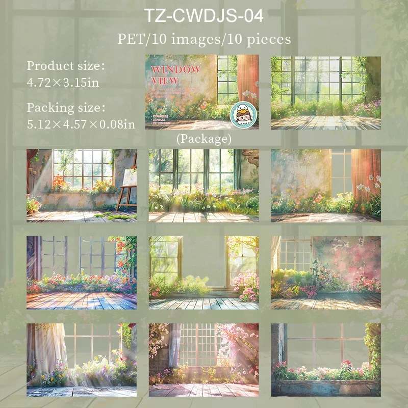 

Jianwu наклейки для скрапбукинга "Вид из окна"