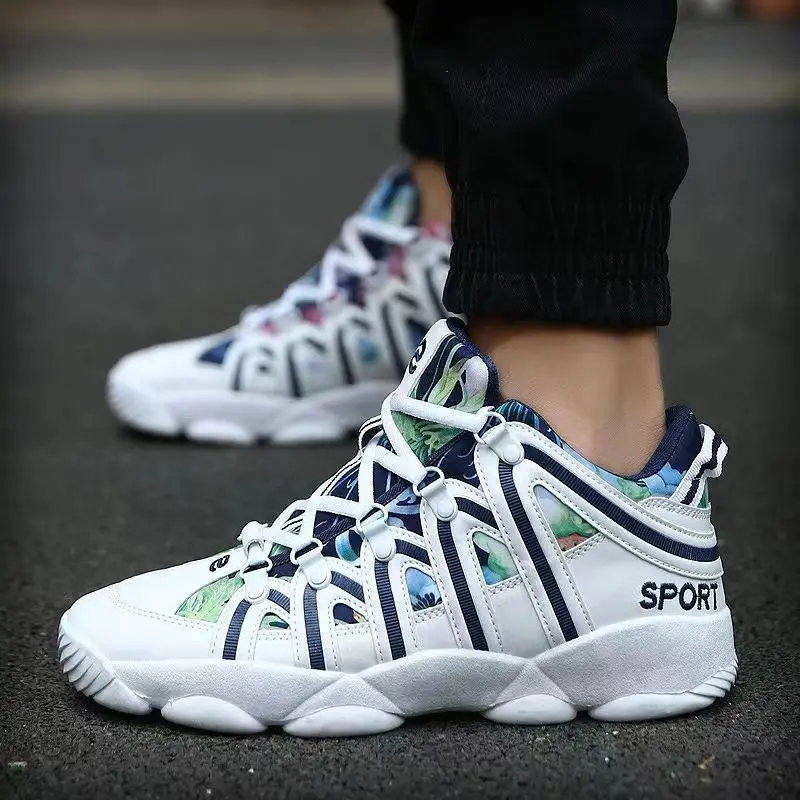 

New Man Light Basketball Shoes Breathable Anti-slip Basketball Sneakers Men Lace-up Sports Gym Ankle Boots Shoes Basket Homme