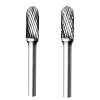 2 pcs 10mm aluminum cutting tips singledouble blade tungsten carbide burr file with 14 shank for rotary tool c type