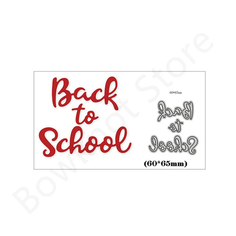 

Back To School Metal Cutting Dies No Stamps For Diy Dies Scrapbooking Paper Card Embossing Decoration Craft Die Cuts 2022