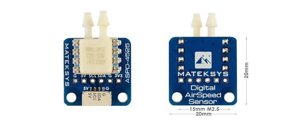 

Matek System Mateksys Analog Airspeed Sensor ASPD-4525 for RC FPV Racing Drone Frame F405 F722 F411 WING