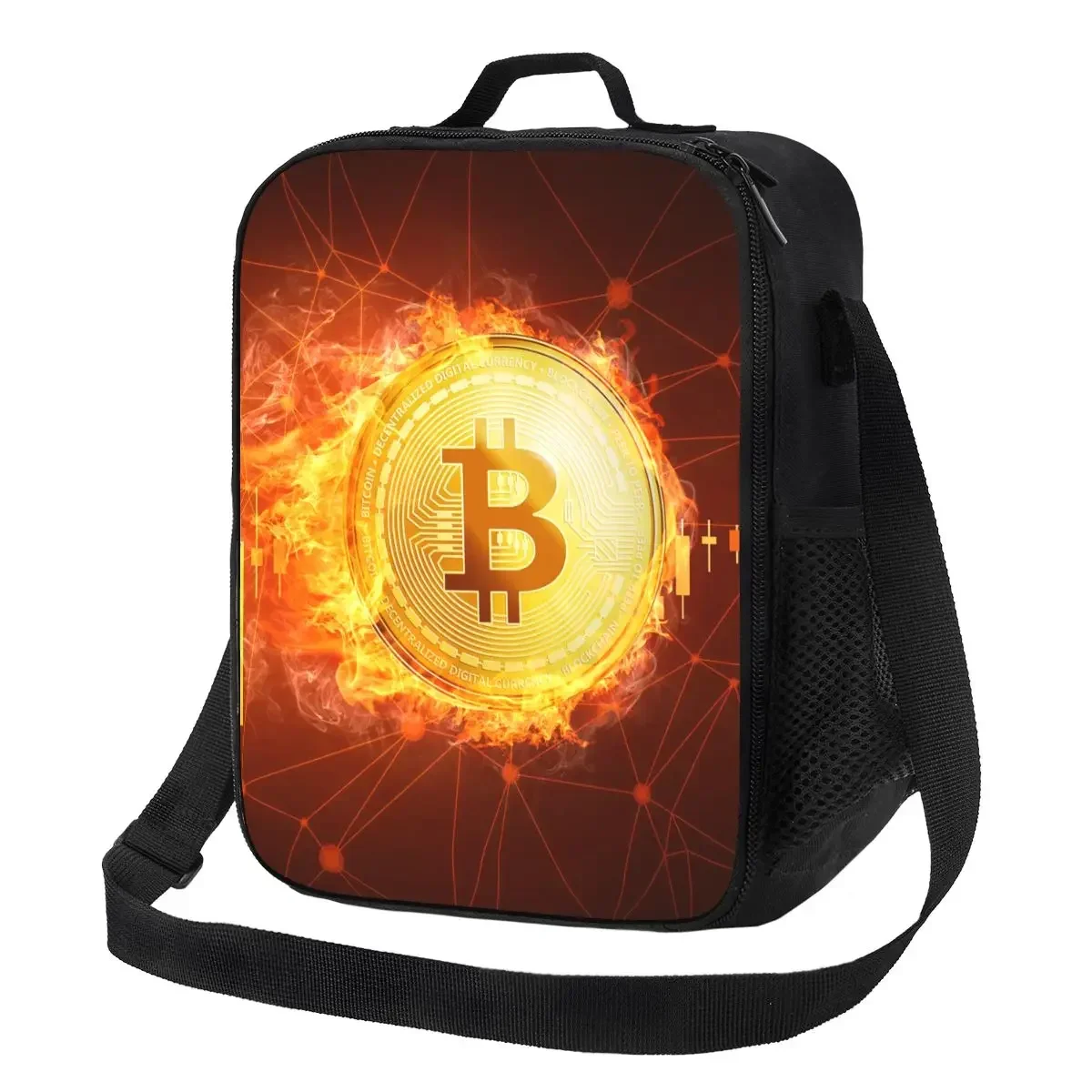Термосумка Для Ланча С Логотипом Bitcoin Женщин Офисная Сумка Пикника Путешествий