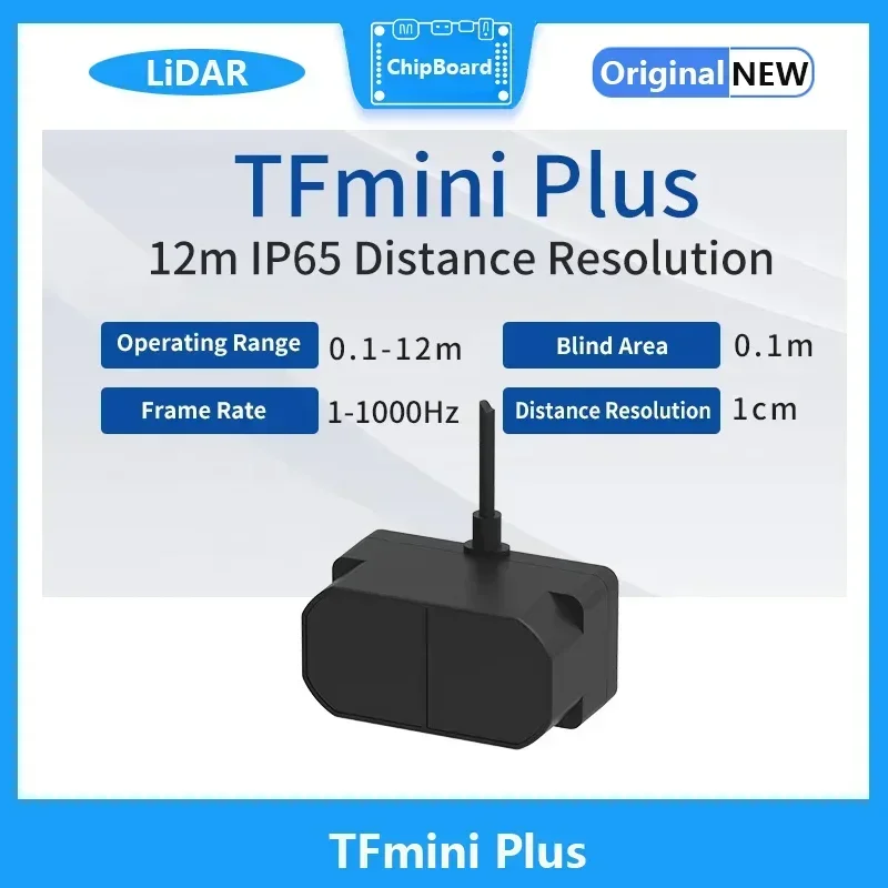 TFmini Plus 12 м IP65 Защищенный LiDAR ToF Предотвращение препятствий Фиксированная