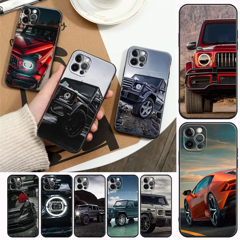 

Brand Suv Sports Cars Male Men Apple Case For iPhone 11 12 13 mini Pro Max XS X XR 7 8 6S plus SE 2020 Soft Silicone Cases Cover