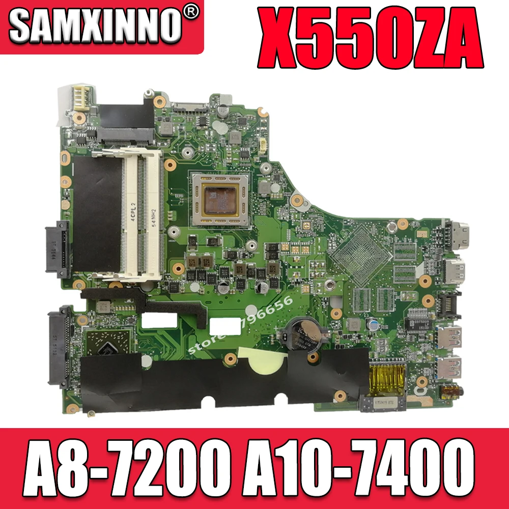 

For ASUS VM590Z A555Z X555Z X550ZE X550ZA X550Z X550 K550Z Notebook Motherboard A8-7200 A10-7400 CPU X550ZA Laptop Mainboard