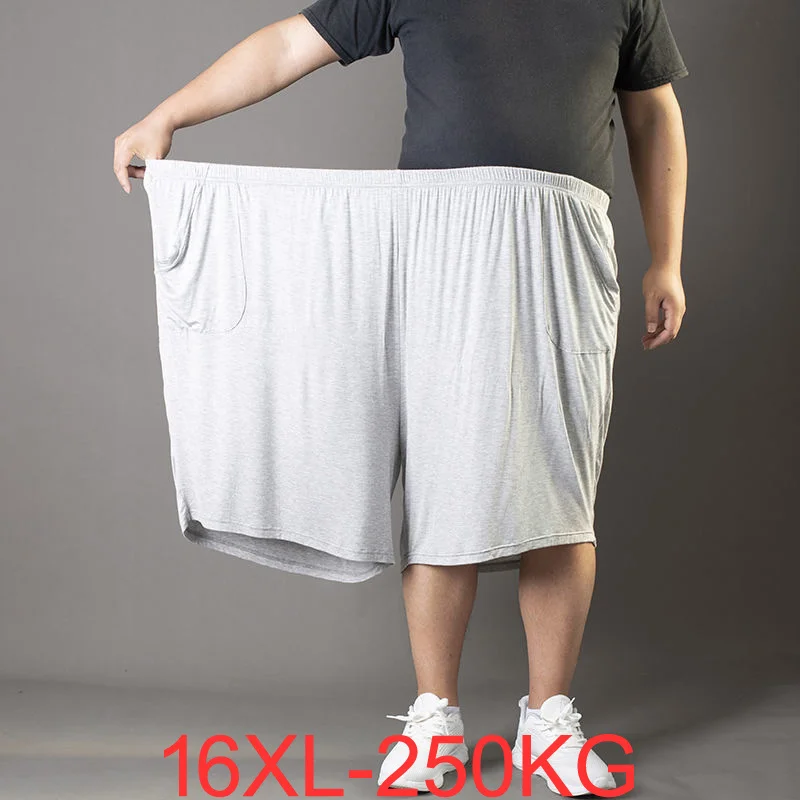 

large Men's shorts 16xl 250kg cotton 14xl summer loose elastic sports black gray blue big shorts 58 60 62 64 250KG
