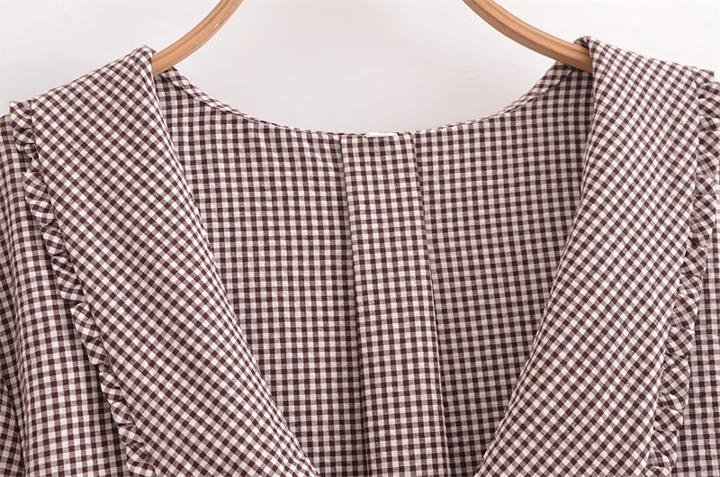 Женские рубашки TRAF Новинка весна-лето 2024 рубашка с маленьким круглым вырезом