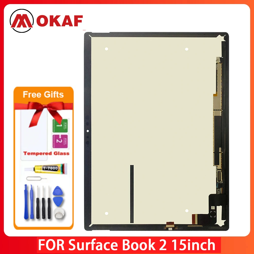 

OKANFU New Original LCD For Microsoft Surface Book 2 (15 inch) 1793 LCD Display Touch Screen Digitizer Assembly LP150QD1-SPA1 10