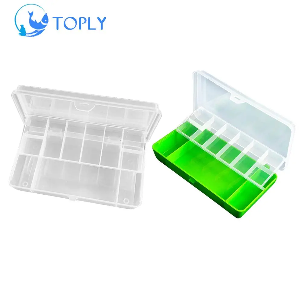 

TOPLY Double Layer Fishing Box 11 Compartments Bait Lure Hook Storage Box Fishing Waterproof Fishing Tackle Box Accessory Box