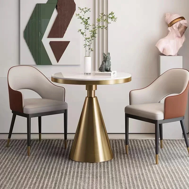 Светильник роскошный журнальный столик простой прикроватный с каменной