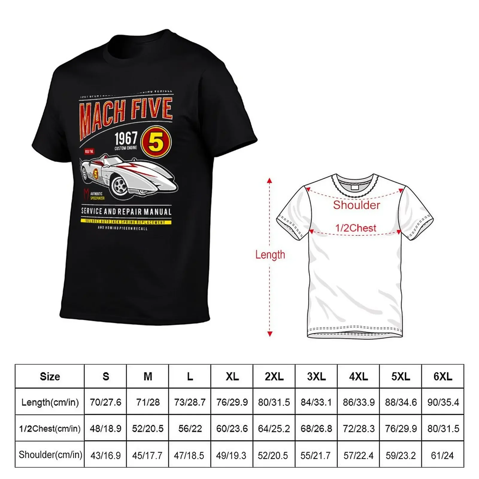 kjkj Mach Five Speed Racer футболка с надписью мужская аниме рубашка мужские белые футболки