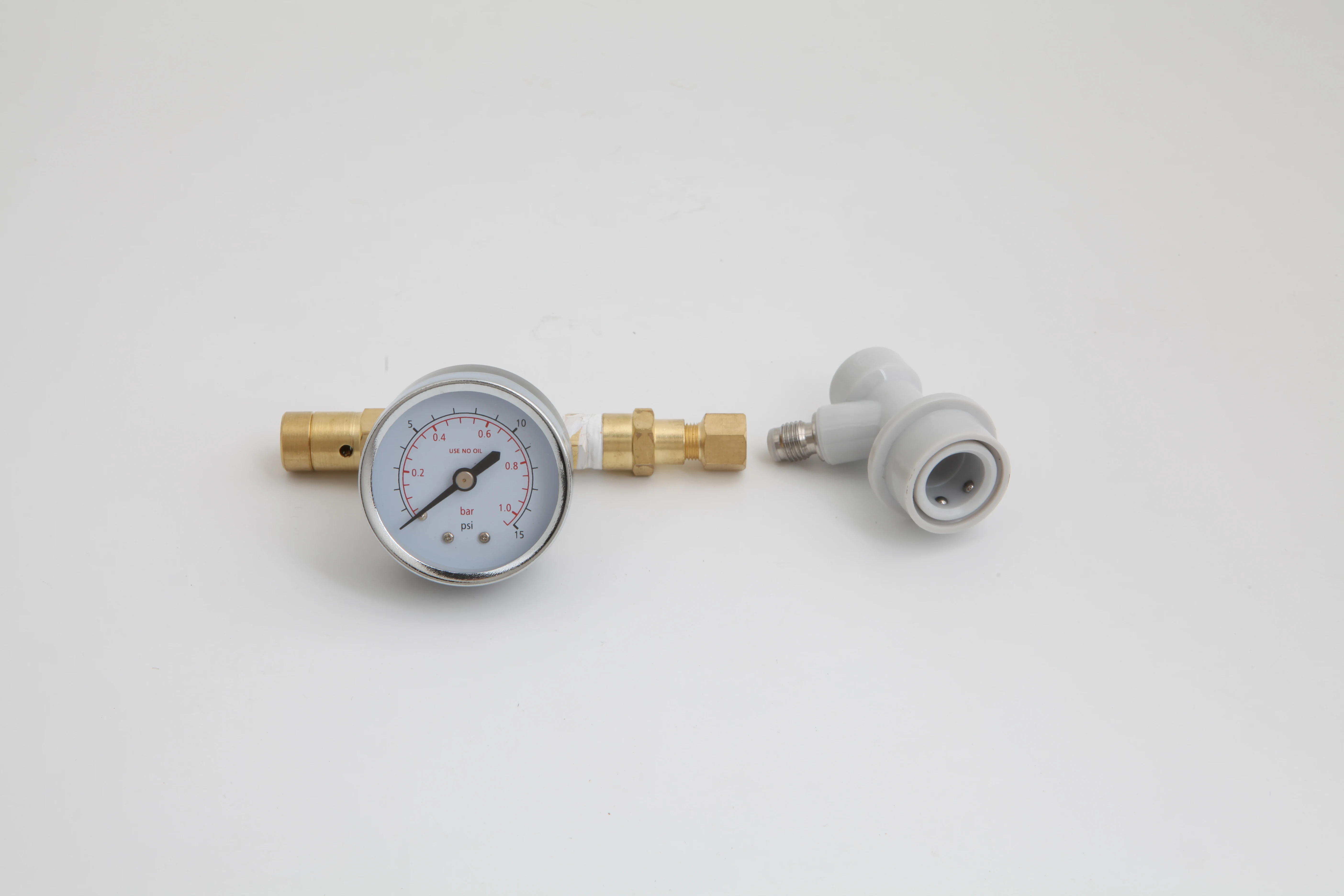 

Шарик с 0 манометром для пивоварения, клапан 0-15, регулируемое оборудование для пивоварения, клапан с замком, давление пива Psi, сборка ~ сброс