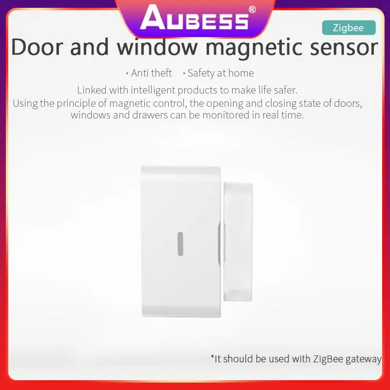 

Zigbe3.0 сетчатый дверной фонарь, открытая Закрытая дверь, детектор Zigbee Hub, требуемая батарея, умный дверной датчик, Домашняя безопасность