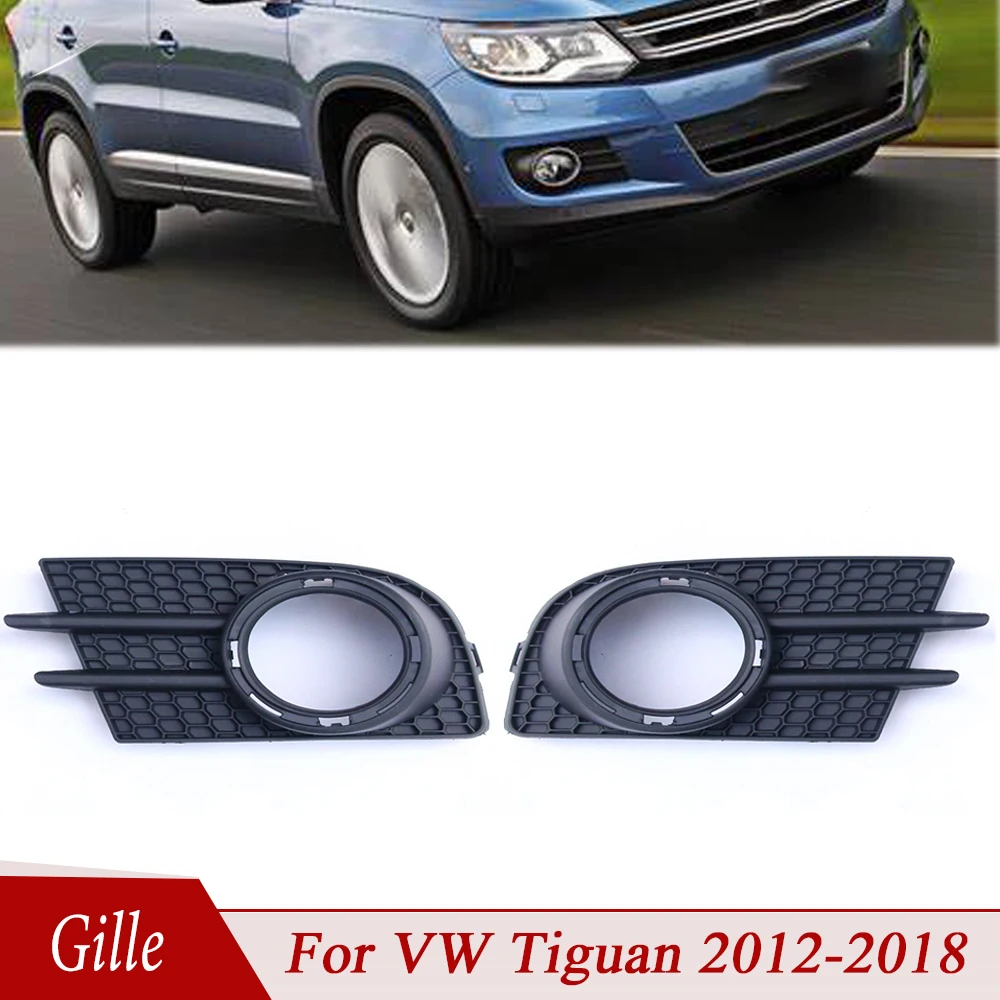 

Left Right Fog Light Gille Fog Lamp Cover Frame 5N0853666 5N0853665 Fit For VW Tiguan 2012 2013 2014 2015 2016 2017 2018 For Car