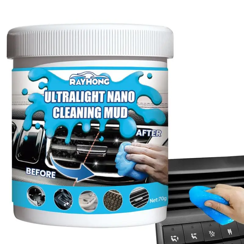 

Cleaning Putty Automotive Interior Cleaning Sticky Mud 70g Car Cleaning Gel AutomobilexGel Cleaner For Car Vent PC Car Detailing