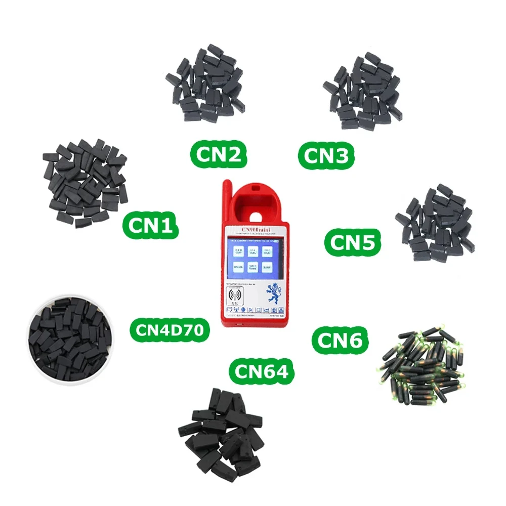 Чип транспондера без надписей CN1 CN2 CN3 CN5 CN6 CN4D70 80 бит чип для CN900 CN900MINI ND900 копия 4C 4D 46 48 G чип 4D61/62/65/66/67