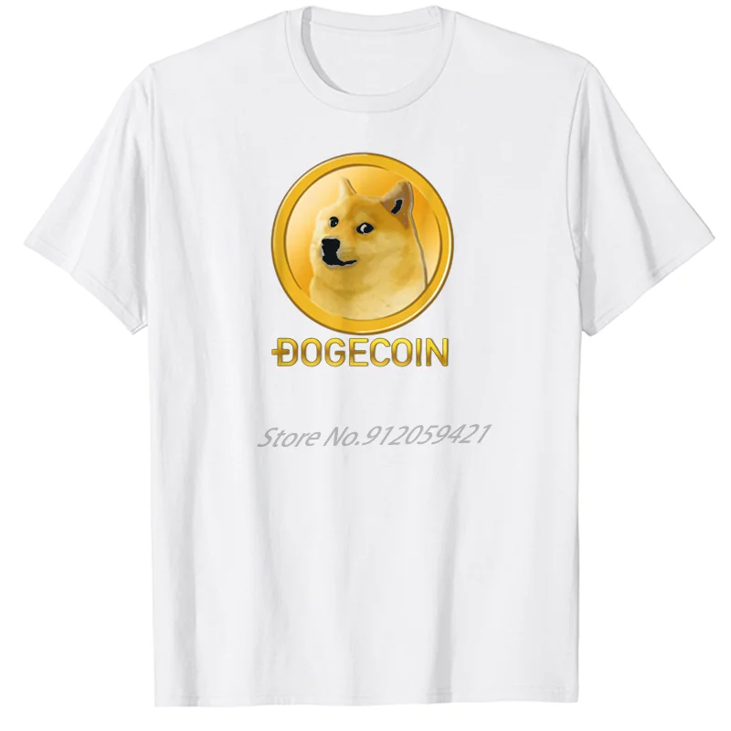 

Dogecoin Cryptocurrency Fashion graphic t shirts short sleeve t-shirts oversize t-shirts Summer Harajuku Streetwear Men clothing