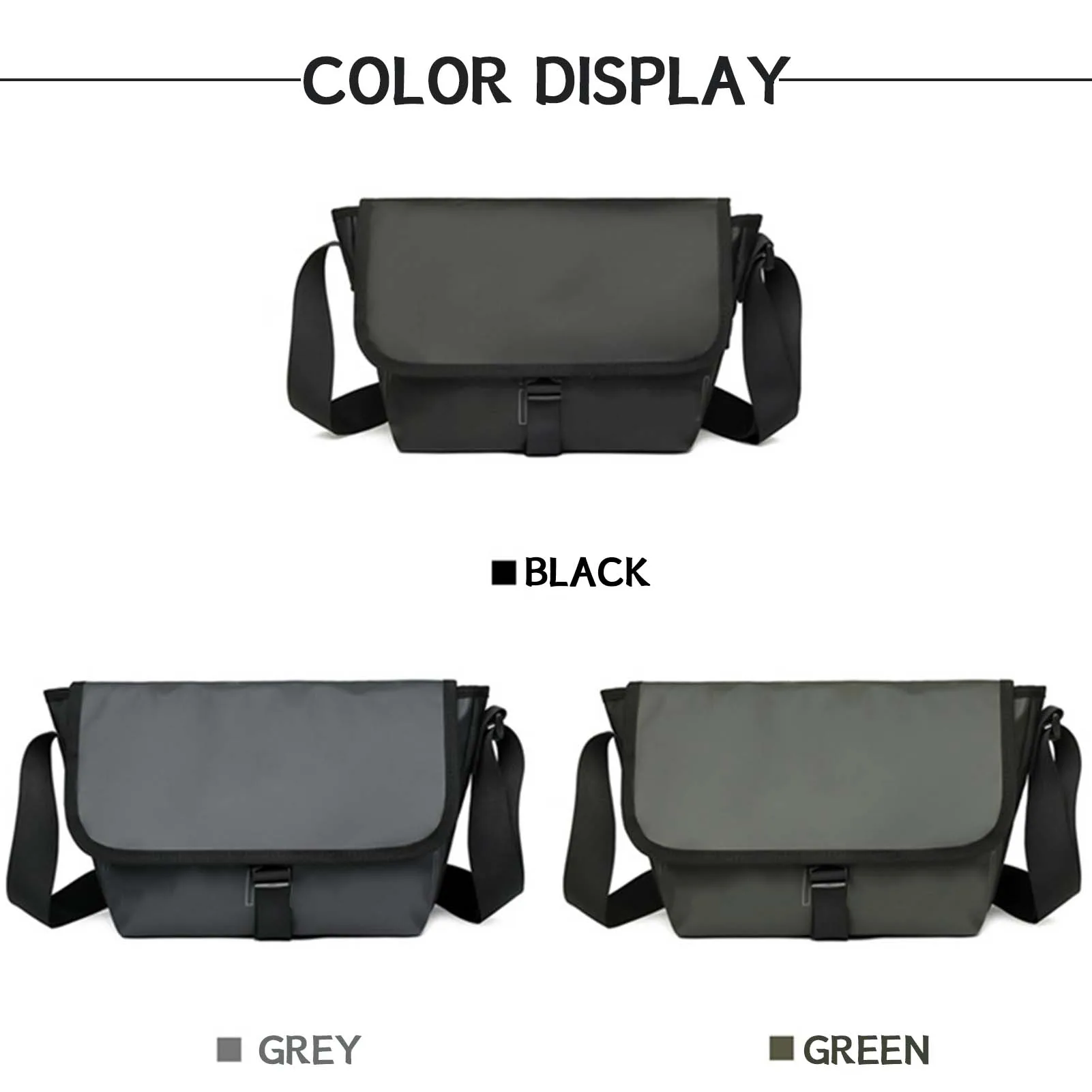 Waterproof Daypack Bags Fashion Solid-Color Shoulder Bags For Travelling Skateboarding