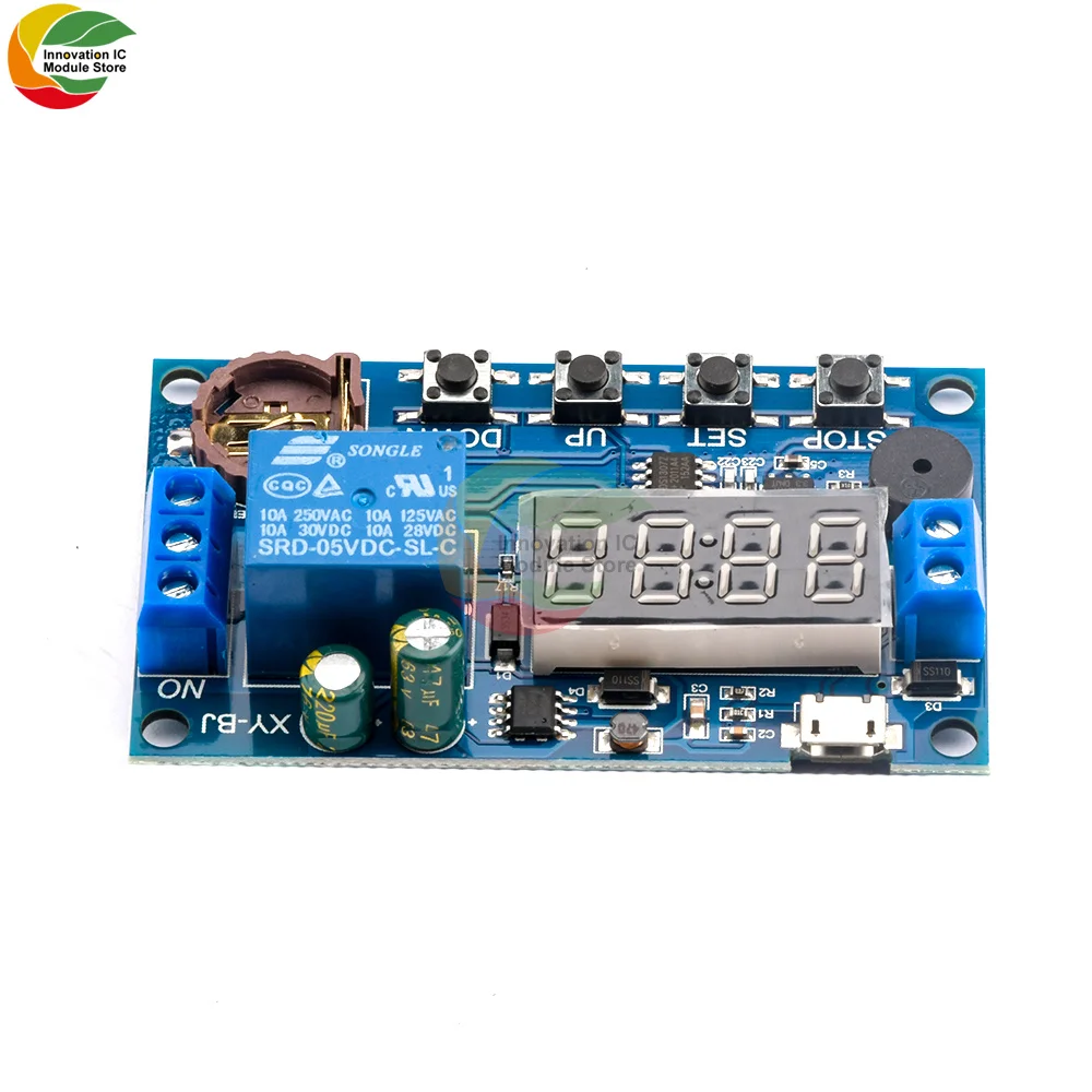 Светильник индикатор постоянного тока 5 В 12 24 Цифровое реле времени с задержкой 1
