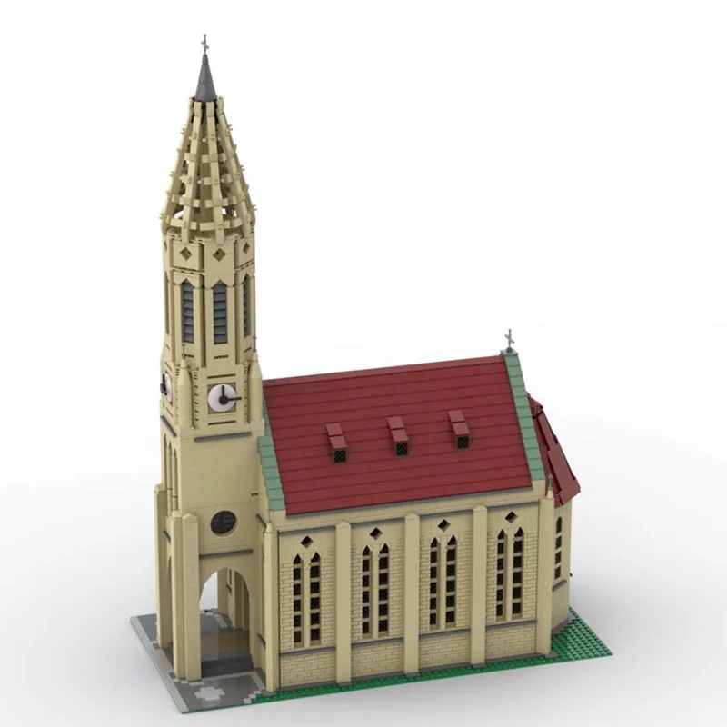 НОВЫЙ 6262 шт. модульный берег Kirche Stuttgart City Construction DIY образование творческая идея