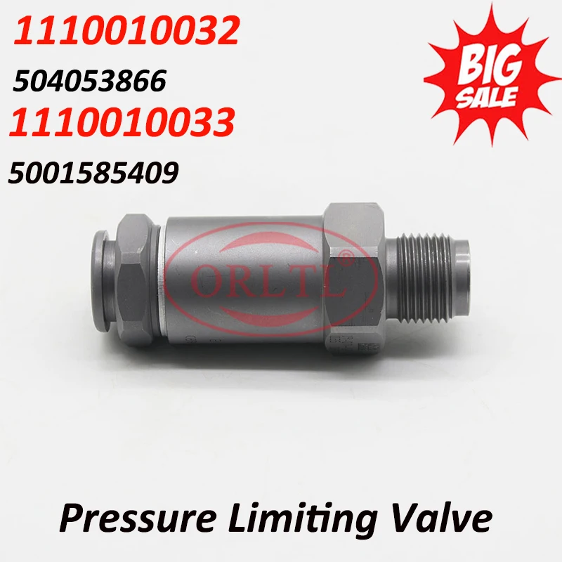 

1110010032 Diesel Relief Parts 1110010033 Common Rail Injector Pressure Limited Valve 1 110 010 008 OEM 504053866,5001585409