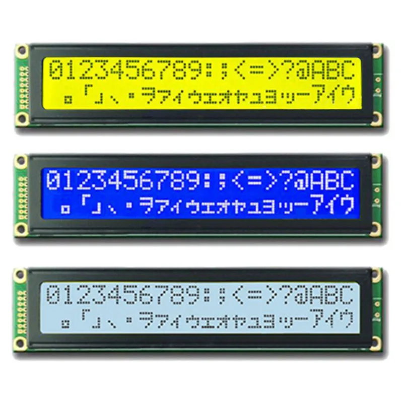 Большой Больше 16P LCD2002 20X2 2002B ЖК-дисплейный модуль Синий Желтый Серый 5V Белая LED-подсветка 20*2 Высокое качество включено.