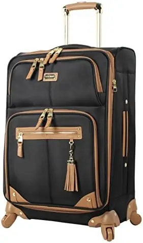 

Дизайнерская Коллекция чемоданов Madden, легкий чемодан из материала софтбод диаметром 24 дюйма, среднего размера, чемодан на колесах с 4 вращающимися колесами