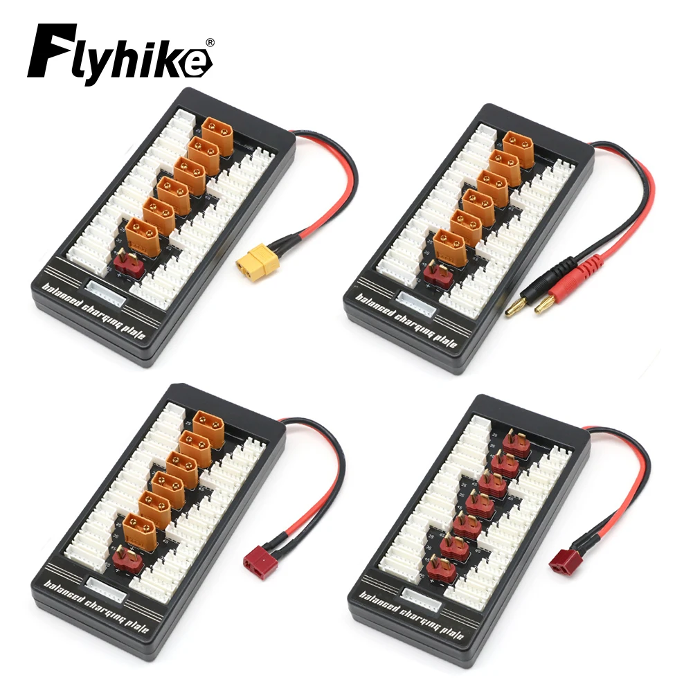 New 2S-6S Lipo Parallel Balanced Charging Board XT60/T Plug B6AC A6 720i Parallel Charging Plate Board For RC Battery Charger