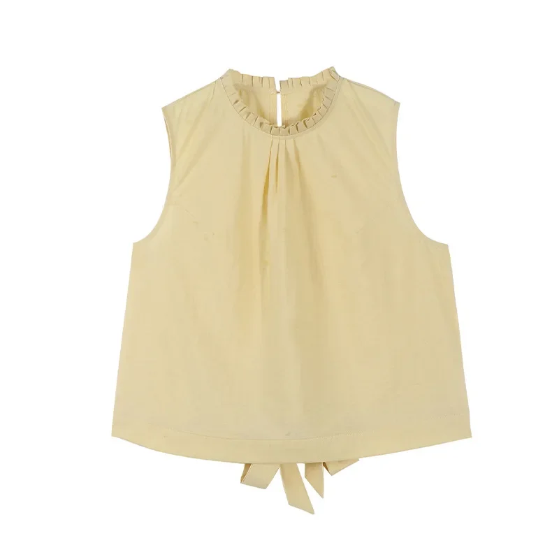 Чувствительный дизайн женская летняя корейская майка без бретелек в стиле Dongdaemun