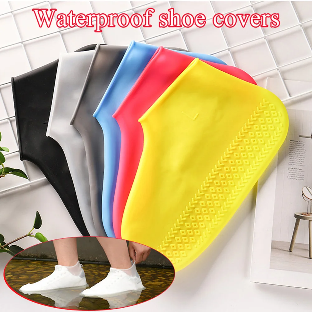 

Boots Waterproof Shoe CoverReusable Waterproof Rain Shoes Cover Non-Slip Silicone Overshoes Boot Cover Unisex Shoes Accessories