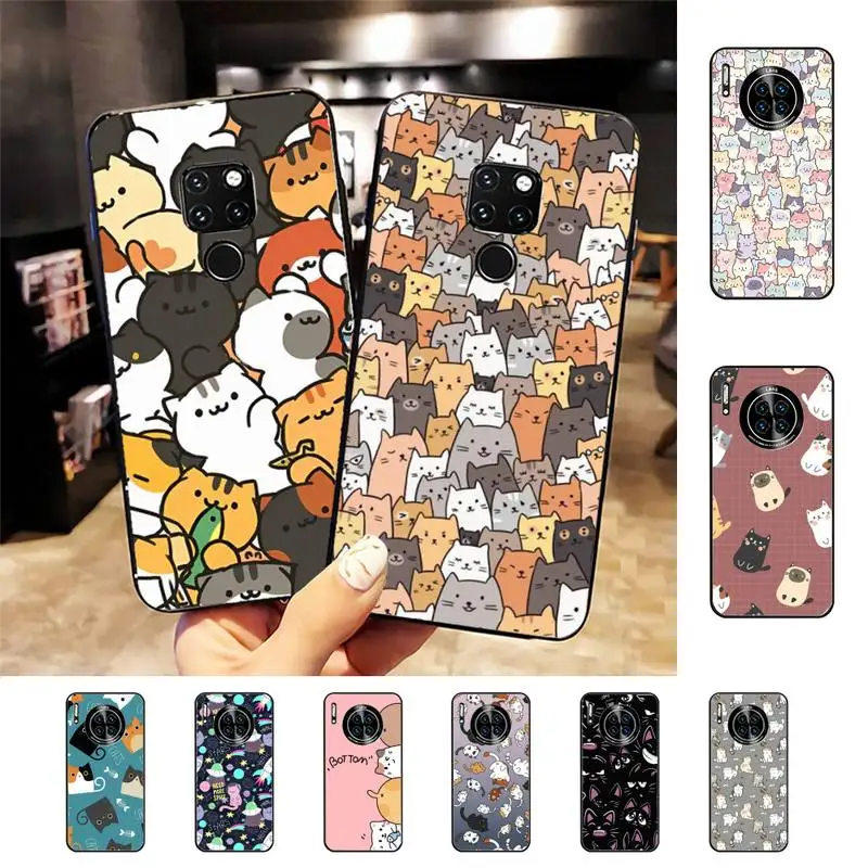 

Cat Cute Phone Case for Huawei Mate 20 10 9 40 30 lite pro X Nova 2 3i 7se
