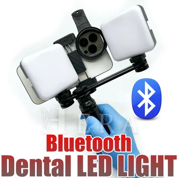 Volle Dental Fotografie Licht mit Bluetooth Stativ, Zahnmedizin Oral Füllung Licht für Zahnärzte, Dental Lampe Ausrüstung für Foto