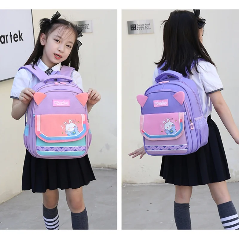 Kids First Grade Cartoon Astronaut Rabbit Small Schoolbags for Girl Boy 2022 New Children Fashion Cute Backpacks In Kindergarten