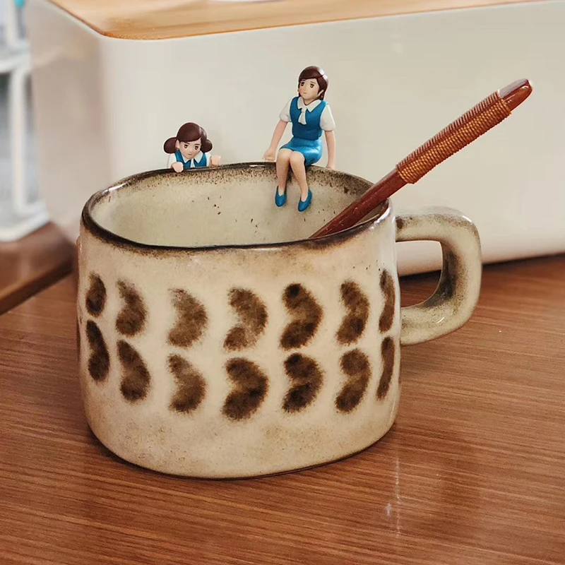 

Retro Coffee Cup Small Exquisite Mug Japanese Style Cute Girl Cup Ceramic Water Cup
