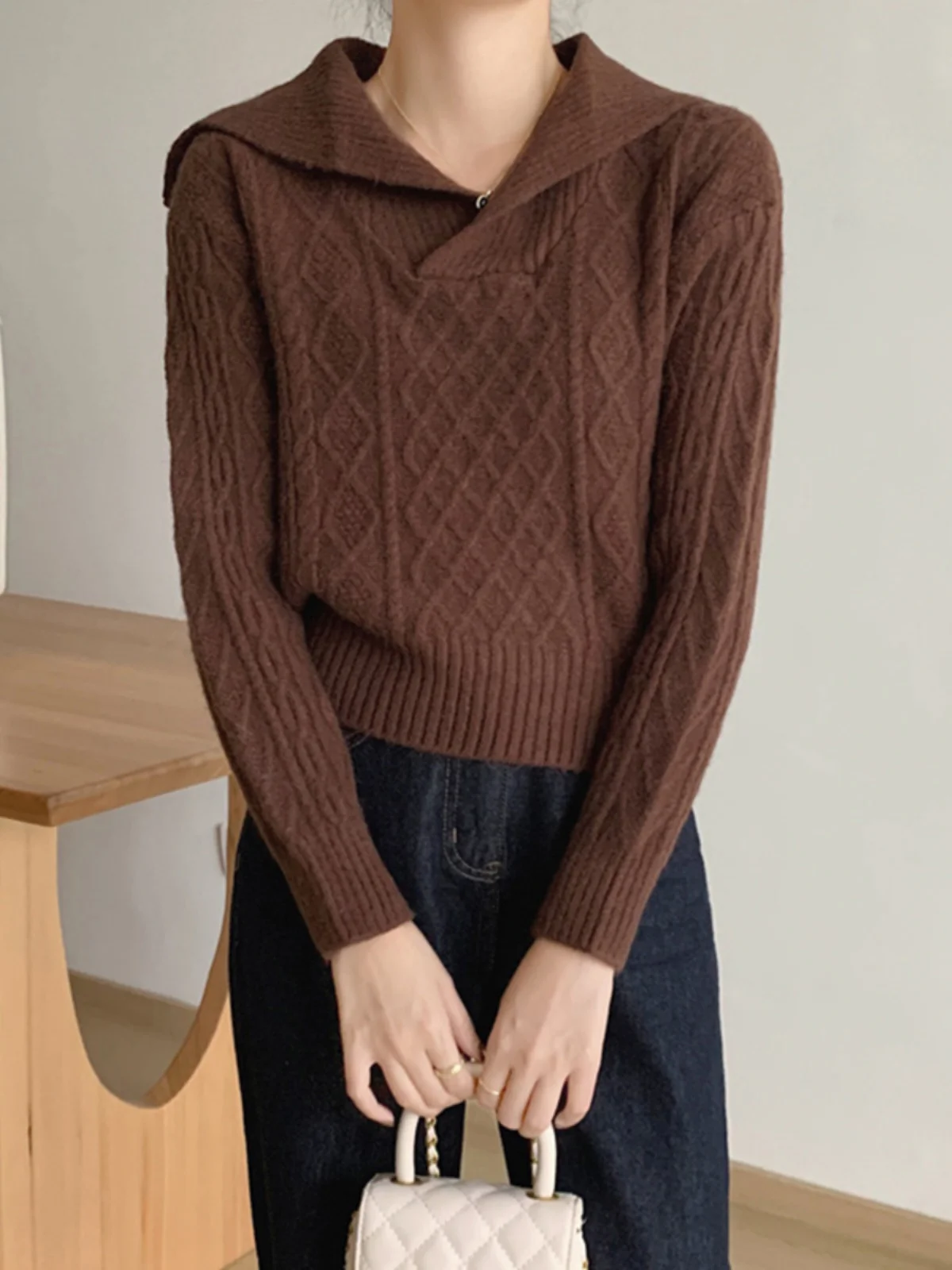 Корейский Sle с матросским воротником в стиле ретро японский модный ленивый