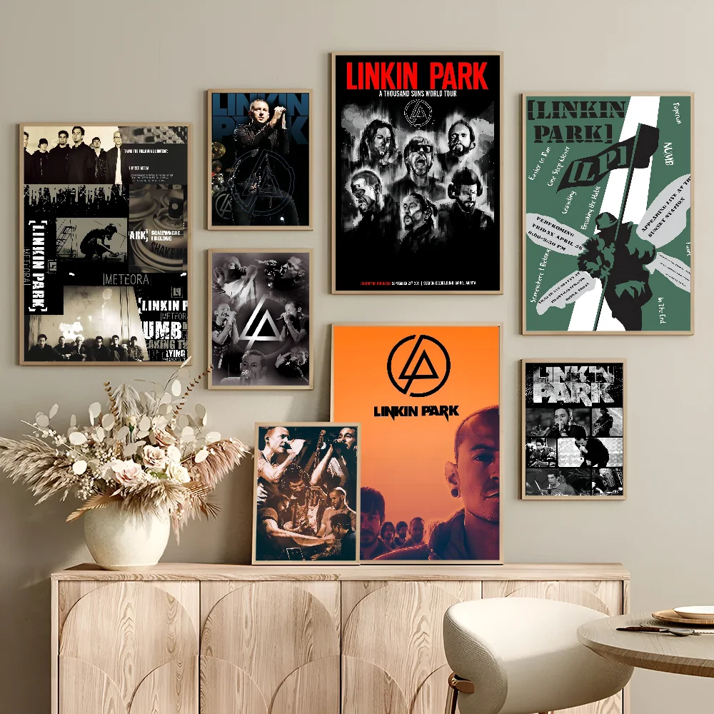 L-Linkin Cool P-Park Винтажные Наклейки-плакаты В Стиле Ретро DIY Декор Комнаты Для Бара