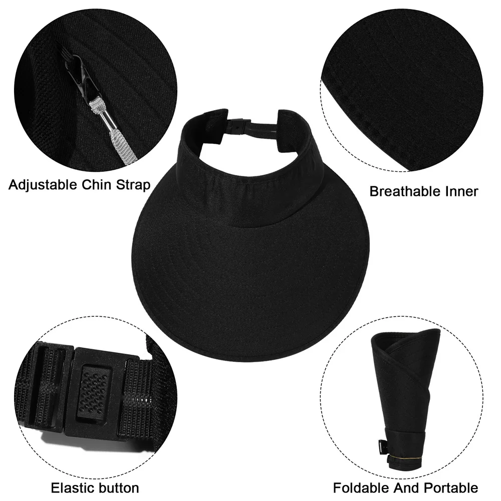 Кепка с широкими полями для мужчин и женщин Регулируемая от солнца УФ-защитой