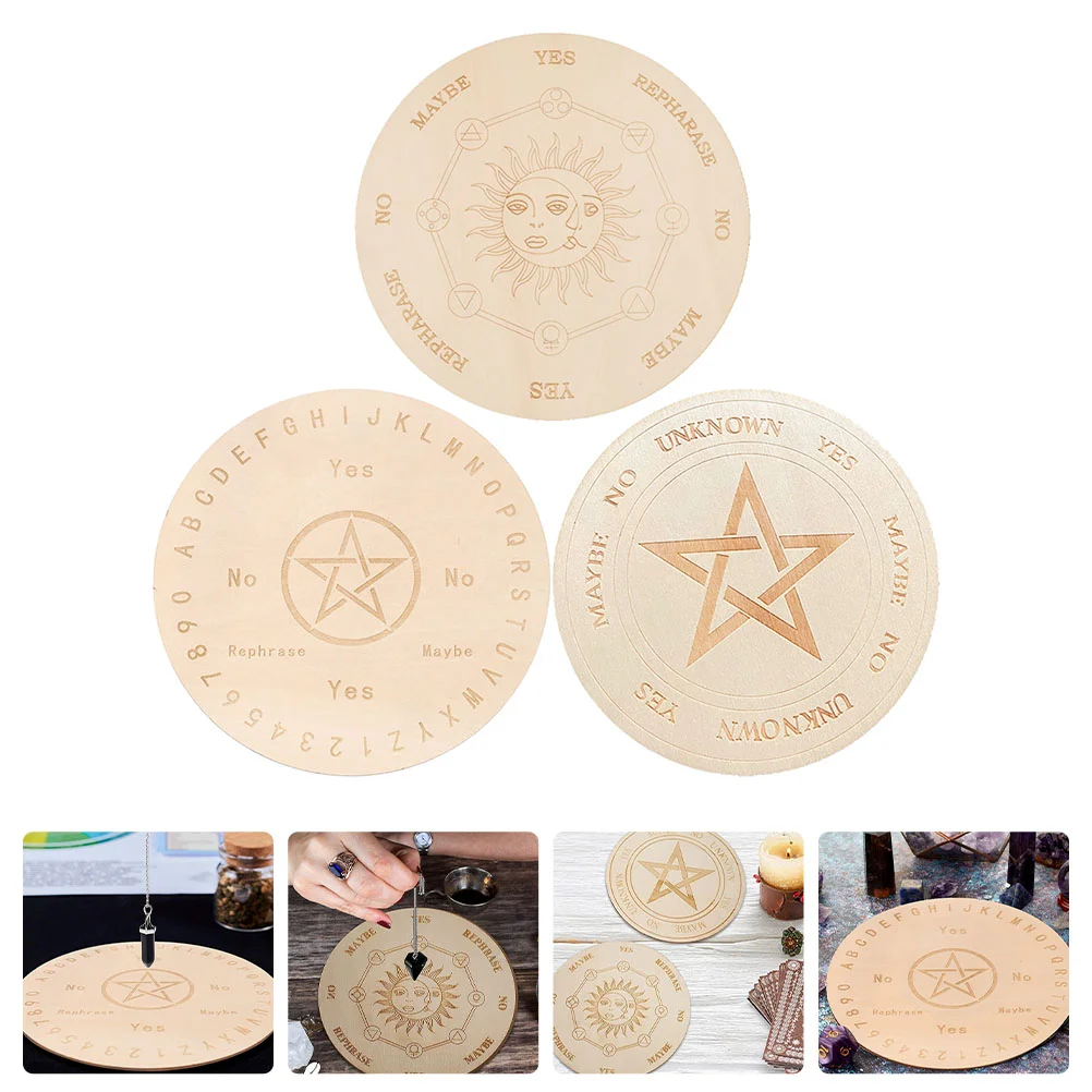 

Board Wooden Pendulum Decorative Divination Dowsing Star Crafts Home Delicate Decor